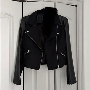 Generation Love Black Jacket with Fur Trim -XS